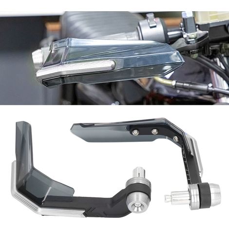 Geeignet für 22-mm-Handschützer aus Aluminiumlegierung für Motorräder, passend für Motocross-Motorräder, ATVs und MX-Motorräder, silberfarben.