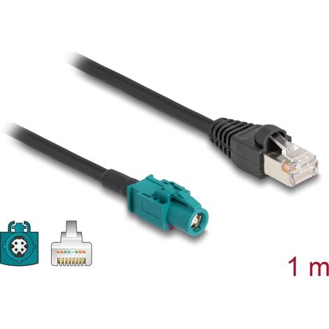 Delock Kabel HSD Z Buchse zu RJ45 Stecker 1 m