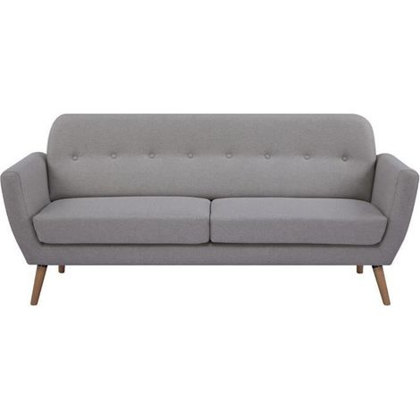Canapé - 3 places - LILLY - Tissu Beige - 193 x 79 x 86 cm - SENHO (1/5)