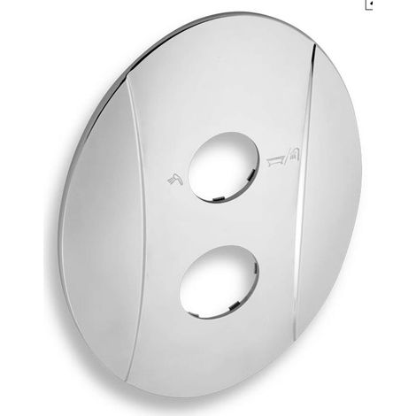 Novaservis - Rosone di copertura per base con interruttore, cromo KRYT0050RA,0 (1/2)