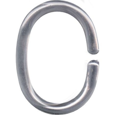 Kleine Wolke Duschvorhangringe silber, 12 Stück Duschvorhänge (1/2)