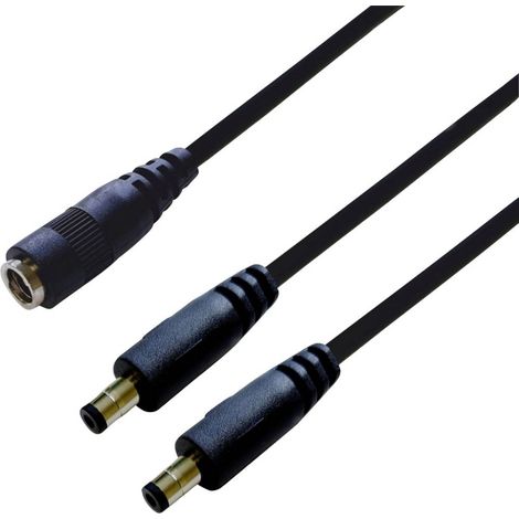 BKL Electronic 075919 Distributore DC Spina a bassa tensione - Accoppiamento CC 5.5 mm 2.5 mm 0.30 m 1 pz. Singolo