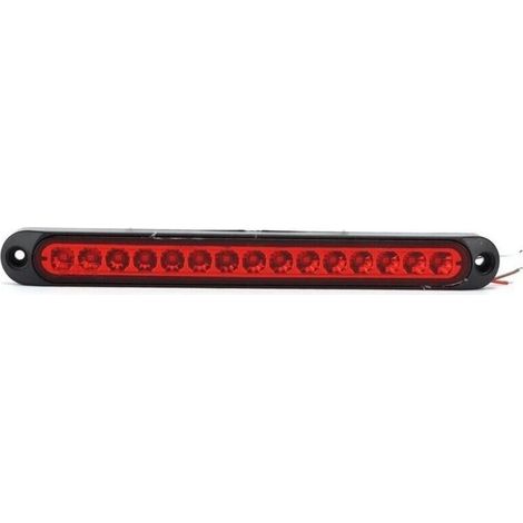 Feu arrière de freinage à 15LED 10V-30V, étanche IP67, adapté aux camions, remorques de bateaux semi-cargos, rouge,de (1/4)