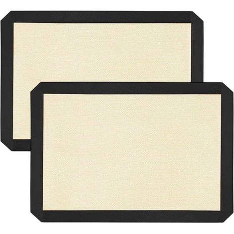 2 tapis de cuisson en silicone -Réutilisable -Sans BPAUN (1/5)