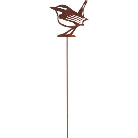 Picchetto da Giardino Scricciolo H 37 cm Effetto Ruggine