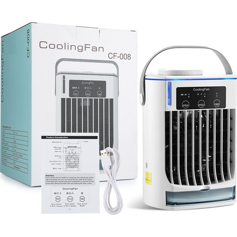 Climatiseur Caravane  3 Vitesses réglables Clim Portative, Faible Bruit Air Conditioner Portable Utilisé pour Camping Car, Voiture, Bureau, Chambre, ExtéRieur (1/5)