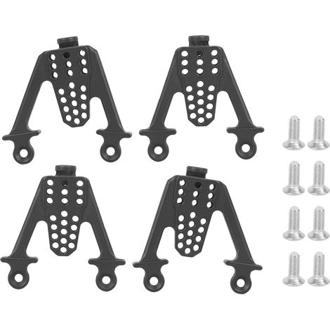Amortisseur Réglable En Métal - Tour De Support Multitrous - Compatible Avec Voiture Télécommandée SCX10 1/10 - Noir (1/5)