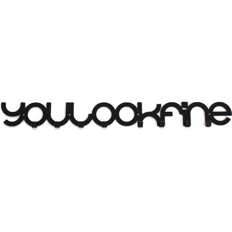 Colgador de recibidor Decorizzly® You Look Fine (1/5)