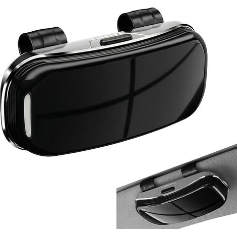 Universal-Auto-Brillenhalter für Sonnen- und Korrekturbrillen, schwarz