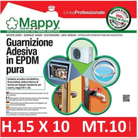 GUARNIZIONE MAPPY MUSSTIK ADESIVA 15 X 10 ROTOLO MT.10 (1/2)
