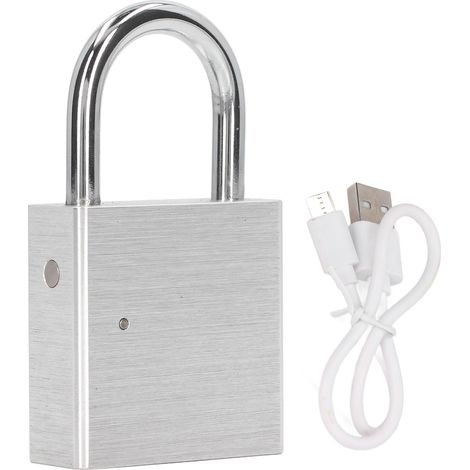 Cadenas Bluetooth OKLOK+ Rechargeable USB Antichoc Aluminium Acier Inoxydable pour Portail Gym Armoire (1/5)