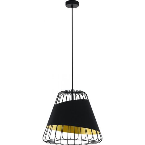 Eglo Iluminación Lámpara colgante negra y dorada Austell 43Cm 1XE27 (1/2)