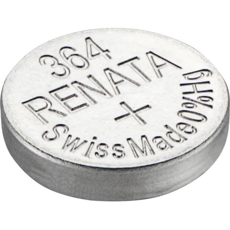 Pile bouton RENATA 364, 19mAh, oxyde d'argent