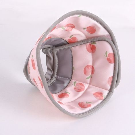 Collier de protection doux pour chien et chat - Ajustable - Empêche le léchage - Collier entonnoir pour petits animaux - Rose - Taille S (1/5)