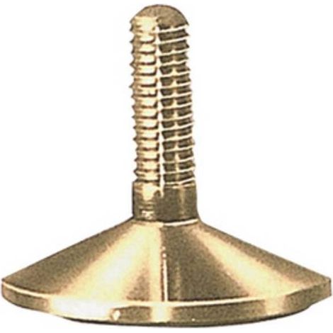 10 x PIEDINO FISSO OTTONE MA10 X D 60 MM