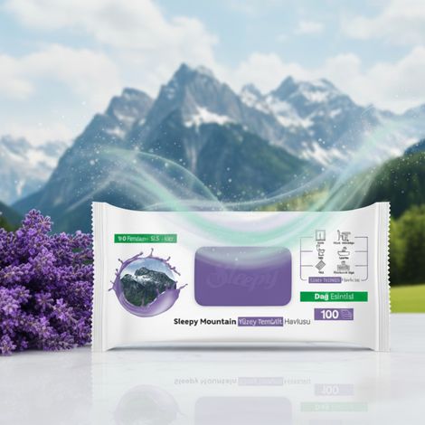 Sleepy Mountain Breeze Universal-Reinigungstücher für Oberflächen, 100 Stück