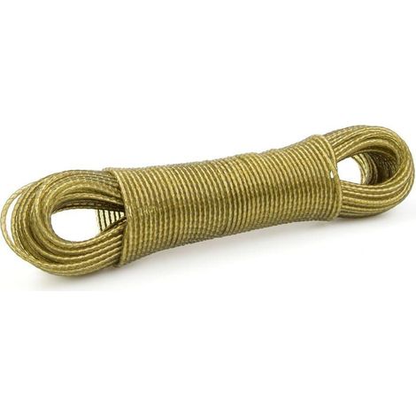 Cuerda acero galva geko 3 mm amarillo 30 metros
