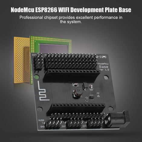 Base de développement NodeMcu Lua en métal noir ESP8266 WIFI