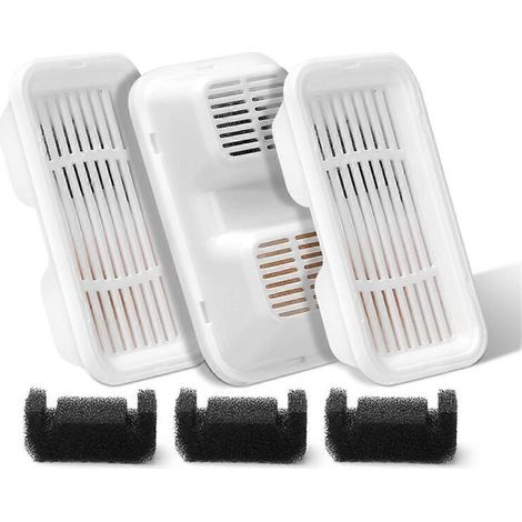 Filtres pour fontaine à eau pour chien, 170 oz/1,3 gal, 3+3 (1/5)