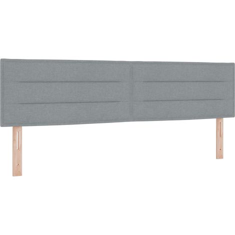Maison Exclusive - Cabecero LED con tiras LED con cabecera Gris C