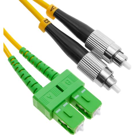 BeMatik - Câble á fibre optique FC/PC SC/APC duplex monomode 9/125 5 m OS2 (1/5)