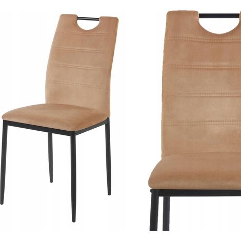 K13-FX Samt-Cappuccino-Sessel (1/5)