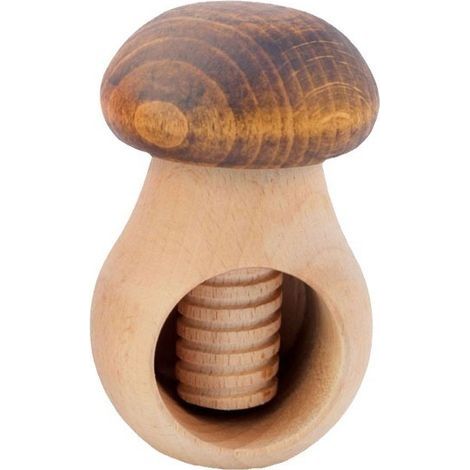 Casse Noisettes en Bois Outil de Cassage de Noix pour Ouvrir Facilement Toutes Les Noix Noisettes Amandes Noix de Pécan Pistaches Casse-Noisettes en Bois Naturel Massif Excellente Idée de Cadea (1/4)