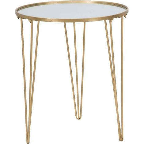 TAVOLINETTO DA CAFFE' GLAM GOLD/MIRROR CM Ø 50X58,5 (1/5)