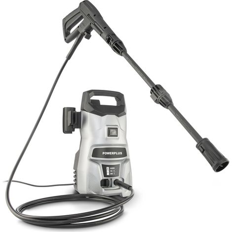Powerplus Nettoyeur haute pression électrique POWXG90401 - 1400W Nettoyeur de terrasse - 110 bar - 390l/h - tuyau de 3m et accessoires (1/5)