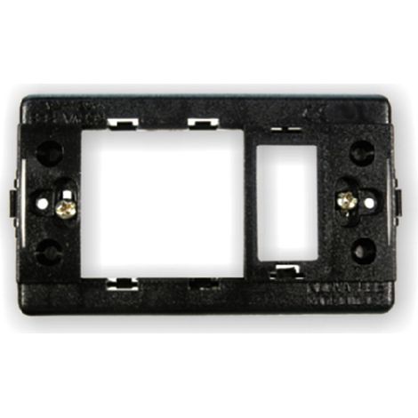 Supporto Placca Per Cassetta 503 Schuko + 1 posto Compatibile Magic Bticino Ticino (1/2)