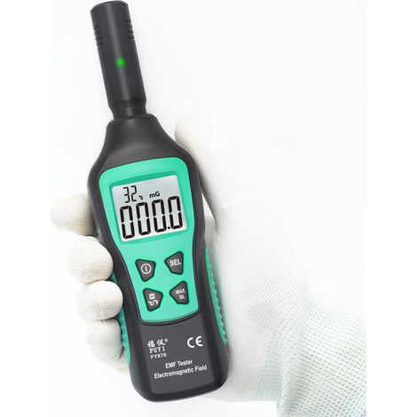 Testeur EMF Numérique LCD EMF Testeur EMF Testeur EMF pour Chasse aux Fantômes, Détecteur de Rayonnement Électromagnétique, Maison, Bureau, Extérieur, Voyant d'Affichage Alarme Acoustique (1/4)