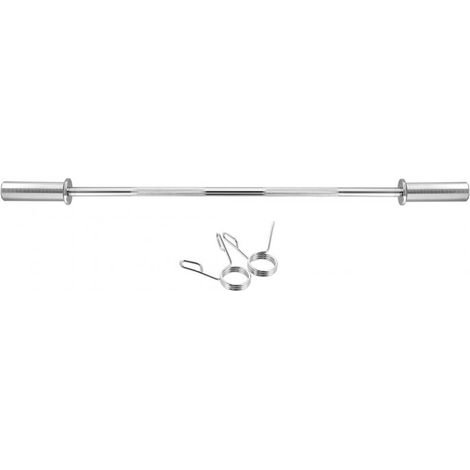 Barra olimpica GOP120, 120 cm, diametro 50 mm + morsetti (1/5)