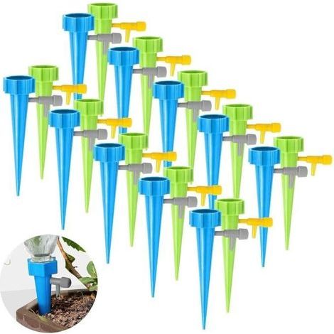 20 Pièces Goutte À Goutte Bouteille,Arrosage Plantes Automatique avec Vannes pour Jardin Maison Intérieur Extérieur (1/4)