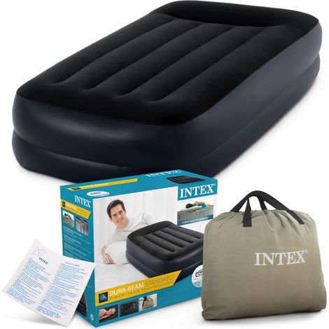 Intex Luftbett mit Pumpe Gästebett Luftmatratze selbstaufblasend 191x99x42 cm (1/10)