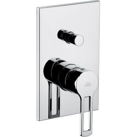 Paffoni Ringo Miscelatore monocomando ad incasso per doccia con deviatore in ottone cromo, ricambi e accessori rubinetteria bagno (1/2)