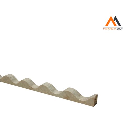 PROFILO IN LEGNO ONDULATO cm 200