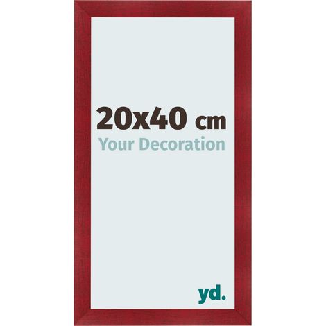 yd. - Cadre photo 20x40 - Vin Rouge Patine - MDF - Pisa (1/5)