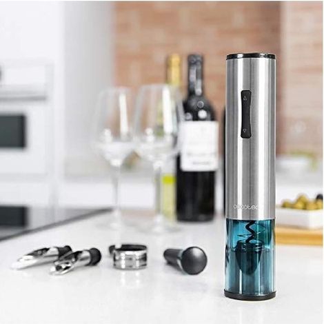 Cavatappi elettrico cecotec argento acciaio inox (1/3)