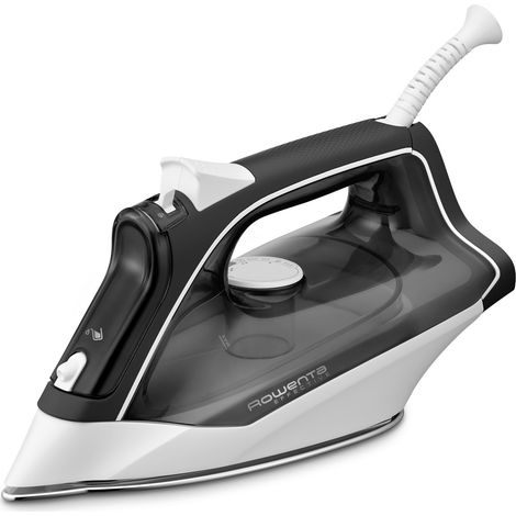 Rowenta DX1530 Effective Ferro da Stiro a Vapore 2200 W 30 g-min Colpo Vapore 100 g-min Piastra Acciaio Inox colore Bianco Nero (1/5)