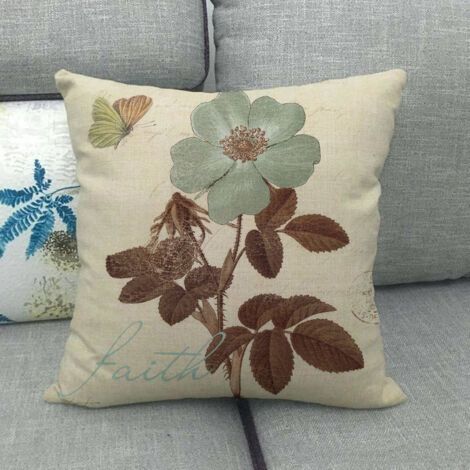 royaluxe -Housse de coussin,Coussin de garnissage 45x45 cm - Rétro B- linge de haute qualité (1/5)
