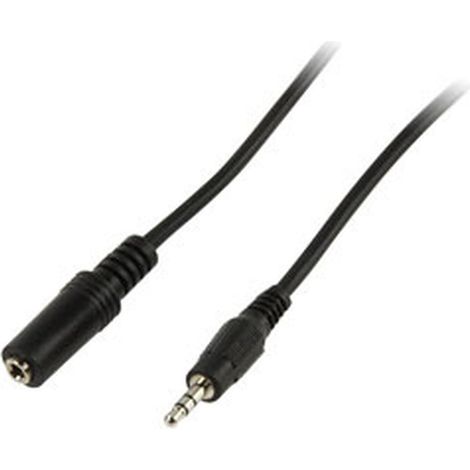 N/A Rallonge audio Jack 3.5 mm stéréo mâle/femelle (3 mètres) - Câble Jack 3.5 mm mâle / 3.5 mm femelle