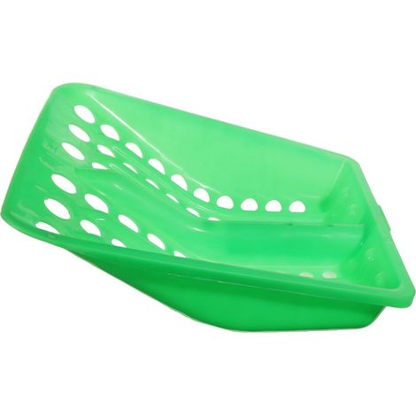 Tête de Pelle à Tamis en Plastique Verte de Rechange, Multifonction Tamis Jardinage, Plastique Perforé, pour Pelle à Grains et Déneigement, Usage Agricole Polyvalent (1/5)