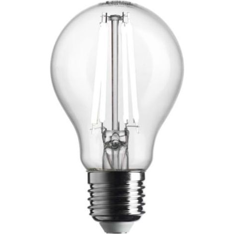 Ampoule LED A60 Verre Clair à Filament Blanc Pur 3000 K – Éclairage Design & Élégant