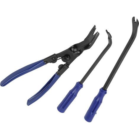 Convient pour un kit d'outils de retrait de rivets bleus en 3 pièces, une pince légère pour la réparation automobile, avec un sac en tissu Oxford. (1/5)