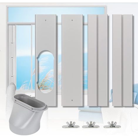 Kit fenêtre pour climatiseur portable - Plaque coulissante - Pour tuyau évacuation 5.9 pouces (1/5)
