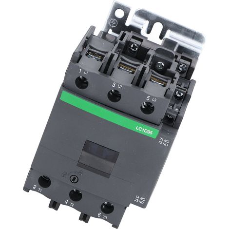 Contacteur CA 1NO 1NC 95A 380V Bobine haute tension Contact argent Contrôleur de moteur LC1D95 AC380V (1/5)
