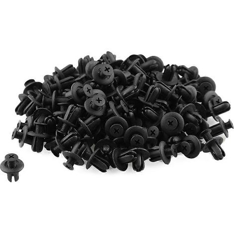 120 rivets en plastique de 8 mm pour trous de voiture, fixations pour pare-chocs, clips de pression (1/5)