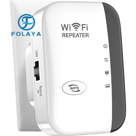 Amplificateur WiFi - FOLAYA - 2024 Nouveau - 300Mbps - Port Ethernet - Compatible 99% des routeurs (1/4)