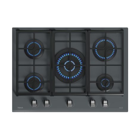 Placa Gas Teka GZC 75330 XBA 5 Fuegos ExactFlame 75cm Cristal Negro