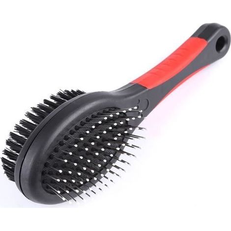 Peigne pour animaux de compagnie Mode Double Face Pet Chat Chien Chiot Peigne Épilation Brosse De Nettoyage Enlèvement (L) (1/4)